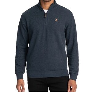 U.S. Polo Assn. Men's Quarter Zip Flatback size M NWT